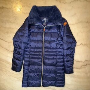 SAVE THE DUCK Dark purple girls Puffer Coat size 12
